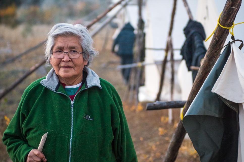 Betty Lucas is a fierce, independent Na-Cho Nyak Dun Elder armed with generations of knowledge passed down to her. (Photo: Frits Meyst)