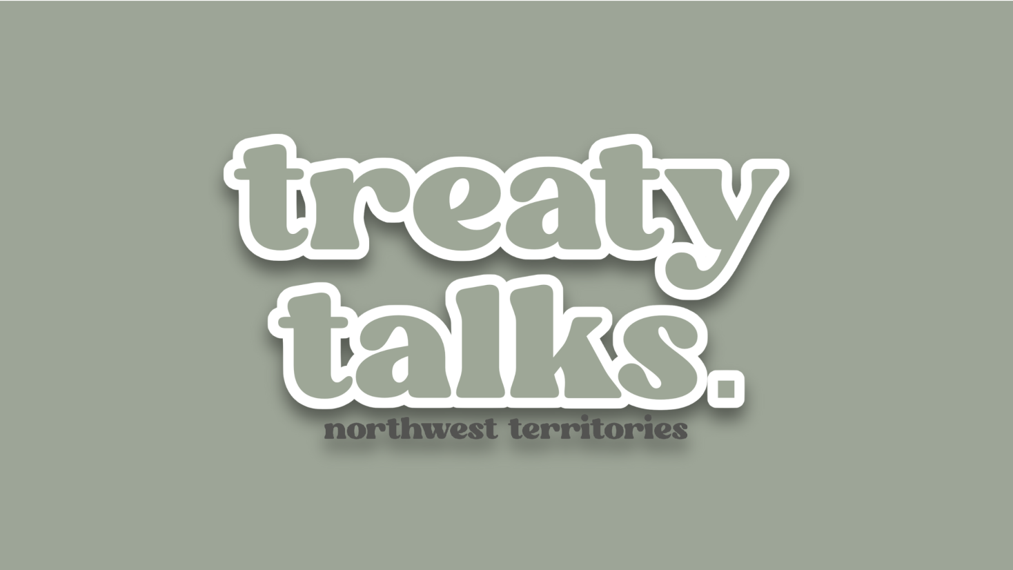 Treaty Talks Northwest Territories logo grey with white outline