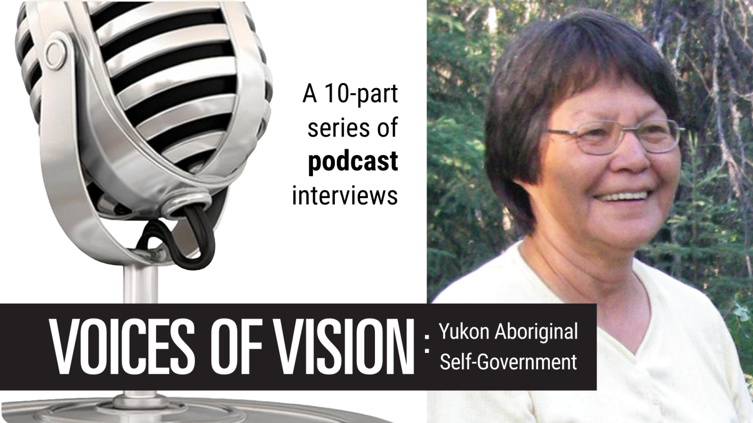 Speaker graphic for the Voices of Vision Podcast series